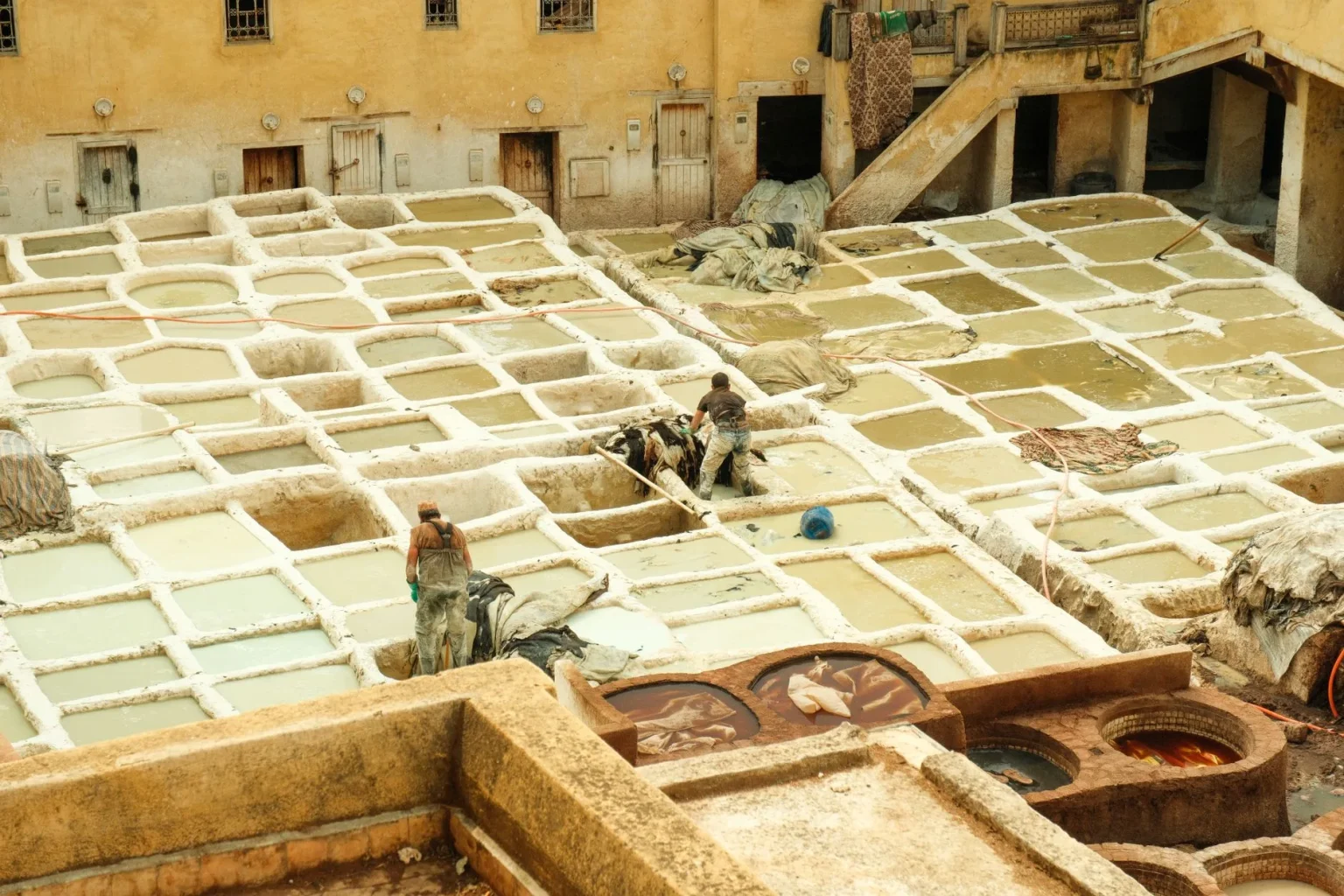Fès Medina: The Ultimate Guide to Morocco's Ancient Capital Fes medina guide Morocco - A view of traditional leather tanneries