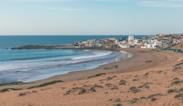 Morocco beach getaways couples - a view of a beach with