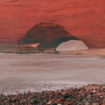 Morocco hidden beaches - A stunning natural arch formation on