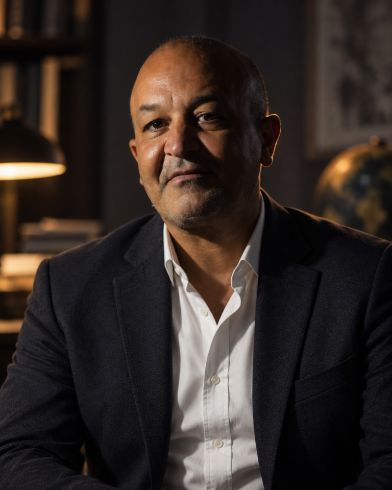 Mohamed Bourbiza, journalist, Euro News Agency press card